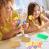 72Pcs Set BeYumi Flower Bouquet Craft Kit - Mother's Day Flower Bouquet Craft for Kids Make Your Own Bunch of Flowers