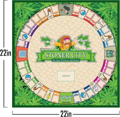 Stonerware ICUP Stoner City Board Game | Hot Box Party Game for Adults