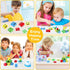 Safmord 3+ (64 16 1Bell) Montessori Puzzle Game for Kids - Wooden Face Changing Magic Cube Game, Educational Face