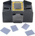 WYZworks – 4 Deck Casino Automatic Card Shuffler - Shuffler for Cards Shuffling (1-4 Deck) - Battery Operated – Electric Card Mixer for Family, Party Poker/Blackjack/Home Card Games – Black