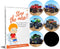 Potty Training Seat Magic Sticker, Monster Truck Color Changing Sticker, 5 Pack Toilet Targets with FREE Potty eBook