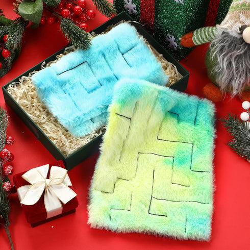 2 Pack Marble Maze Mat Fidget Sensory Toys, Stress Relief Toys for School Classroom, Improve Focus (Vibrant Style)