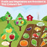 90 Felt Pieces Fruit Vegetable Felt Flannel Board Pieces - Educational Learning Toys for Kids Interactive Storytelling