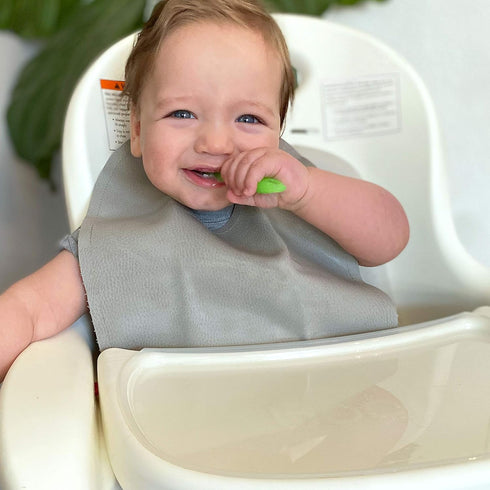 ChooMee Silicone Baby Spoons | 4 Months +, First Stage Baby Led Weaning Soft Spoon with Firm Handle | 2 CT