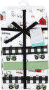 2 Bundle of Cotton Flannel Receiving Blankets for Baby - Farm Theme