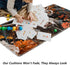 Cow and Flower MTG & TCG Playmat Mouse Pad, 24" x 14" Game Mat for Trading Card Games and Video Games