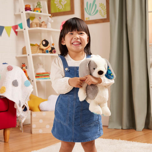B. toys 12-Inch Plush Dog, Huggable Stuffed Animal Toy, Soft & Cuddly Plush Puppy for Newborns and Kids