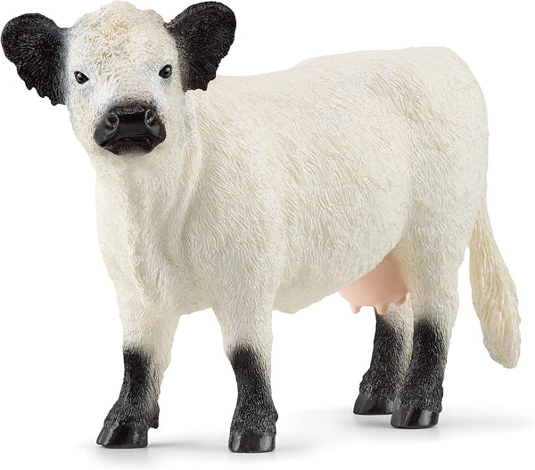 Schleich Farm World Realistic Galloway Cow Figurine, Durable Farm Animal Toy for Boys Girls Gift Ages 3+