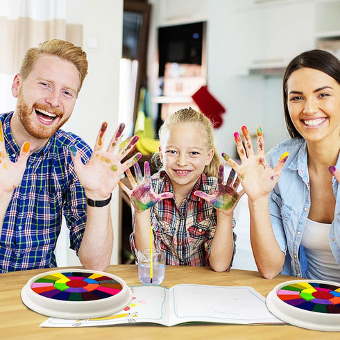 25 Toys,Album Color Book Finger Painting Kit Drawing Educational Tool Kit,Washable Children's Supplies for Birthday