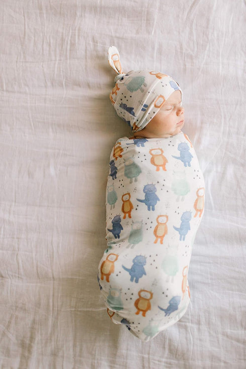 Max Premium Knit Baby Swaddle Blanket in Copper Pearl - Large Size