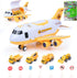 Interactive Airplane Toy with Toy Cars - Toy Airplane with Lights, Music,
