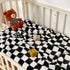 Checkered Baby Blanket Fleece Baby Blankets for Boys Girls, Ultra Soft Cozy Fluffy Infant Toddler Newborn Receiving Blankets for Crib Stroller, 30''x40'', Black by Yurhap