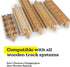 11 Pack Sets Pcs Deluxe Wooden Dog Bone Track Connector - Train Connector Pieces Compatible with All Wooden Train Track