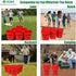 OLSA Yard Pong Games, Giant Outdoor Game with 12 Buckets, Balls, Carrying Bag for Beach Camping Lawn Fun