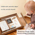 ifeolo 1st Baby Hand and Footprint Kit, Baby Memory Keepsake Box Frame with Tooth Box & First Curl Holder, Newborn