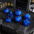 LUCKY-M Cat Eye DND Dice Sets, Blue Gemstone Dice for Dungeons and Dragons, RPG Dice Gift for Men (CE-Blue)