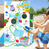 Toss Game Banner for Water Balloons - 4 Score Holes Shooter Target for Water Gun, Pool Party Supplies