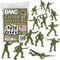 BMC Classic OD Green PLASTIC ARMY MEN - 40pc WW2 Soldier Figures Made in USA