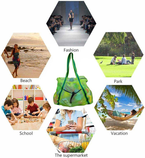 Swimming Leberna Large Beach Bag with Zipper Lightweight Beach Toy Bag Mesh Bag for Pool Sand Toys