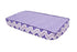 Quilted Changing Pad Cover in Purple with Polka Dots & Zig Zag Design