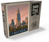MyPuzzle Chicago Skyline - Lake Michigan Vintage Poster, Premium 500 Piece Jigsaw Puzzle for Adults