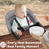 37 lb 6-36 Portable Hook-On Baby High Chair with Clip-On Design & Weight Capacity | Foldable Travel & Home Use