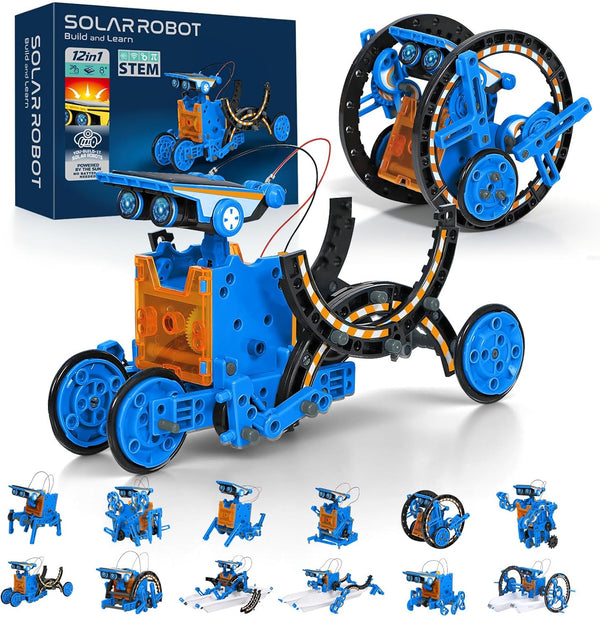 AESGOGO 12 in 1 STEM Solar Power Robot Kits Toys for Boys