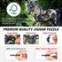 300pcs 15'' 15.6'' Horse Wooden Puzzles for Adults, Horse Wooden Jigsaw Puzzles for Adults, Unique Shaped Jigsaw