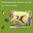 EIYRURU 300 Hummingbird 20.5 15 Pieces Puzzle for Adults, Spring Flowers Large Pieces Jigsaw Puzzle for Kids Adults