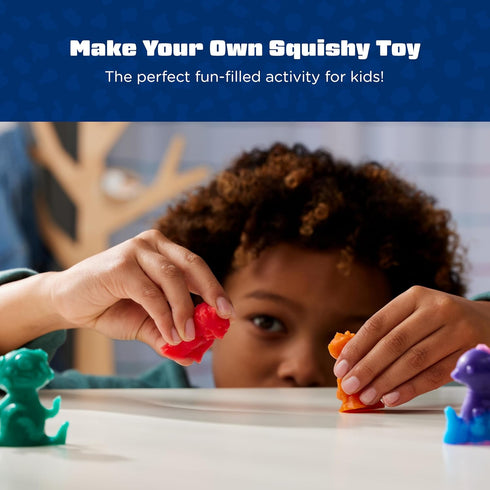Elmer’s Squishies Mix and Match DIY Toys, 24 Piece Kit for Kids Crafts, Creates 4 Characters