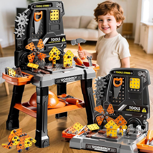Playset 3 4 5 6 7 8, 3-5, Set, 3-8 Kids Tool Toy with Electronic Drill Sound for Aged Workbench Toys for Toddlers