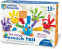 Learning Resources Fine Motor Peacock Pals - 5 Pieces, Toddler Learning Toys for Ages 18+ Months