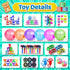 Erosbon 135pcs 3-5 4-8-12, Party Favors for Kids Fidget Toys Easter Eggs Fillers Birthday Gift Treasure Box Toy Prizes