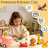 285 120 Pcs Polymer Clays Bright Colors Oven Bake Clay Non-Sticky Modeling Clay DIY Starter Kit with Sculpting Tool