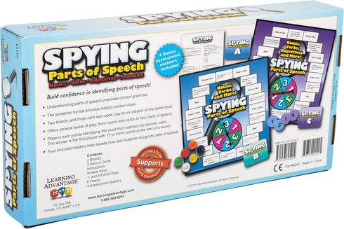 LEARNING ADVANTAGE Parts of Speech Board Game for Kids