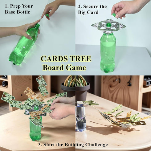 1-8 Balancing Card Games Cards Tree Difficult to Master Challenging Balance Table Games for Players | Fun Party Board