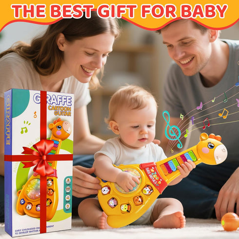 1 2 12-18 1st Marstone Toys for Year Old Boy and Girl Birthday Gift: Baby Musical Guitar Piano Toys Month with Animal