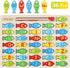 Magnetic Wooden Fishing Game Toy for Toddlers, Alphabet Fish Catching Puzzle for Preschool Learning ABC Math