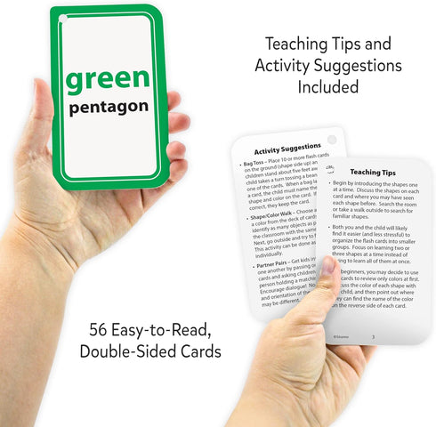 Teacher Created Resources Shapes and Colors Flash Cards (EP62051) - Medium Size