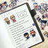 Wildforlife Fate/Grand Order FGO April Fool's Art, Cute Chibi Reusable Vinyl Stickers, 43 PCS