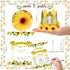 Hombae 132 1st Sunflower First Party Decorations, PCs Sunflower Birthday Decorations Backdrop Balloon Garland Monthly