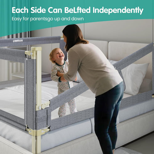 UWRVH 1 59Inch) Bed Rails for ToddlersToddler Bed RailsBed Rail for Baby - Adjustable Height Bed Guard with Child
