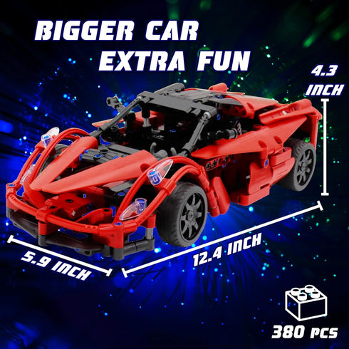 WISEPLAY 380PCS Stem Projects for Kids Ages 8-12, RC Car Kits to Build, STEM Building Toys, Great Gift for Boys
