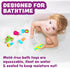 6 Pack Tub Works Tools Mold Free Bath Toys, | Sealed, No Hole Bath Toys Design Keeps Moisture Out | Soft, Squeezable