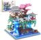 STMIGAIBLOCKS 3320PCS Peach Blossom Pond Bonsai Tree Building Block Kit,Chinese Sakura Architecture Micro