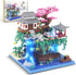 STMIGAIBLOCKS 3320PCS Peach Blossom Pond Bonsai Tree Building Block Kit,Chinese Sakura Architecture Micro