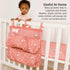 Portable Pink Forest Baby Organizer for Diapers & Toys