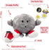 Celestial Buddies Mercury Buddy, 9" Soft Plush, Embroidered Features, STEM Learning Gift, Classroom Science