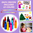 140 11 Teling Pieces Colorful Stackable Buildable Crayons Interchangeable Colors Pencils Party Favors DIY Mini Rainbow