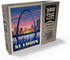 MyPuzzle St. Louis, MO Vintage Poster, Gateway Arch at Sunset, Premium 500 Piece Jigsaw Puzzle
